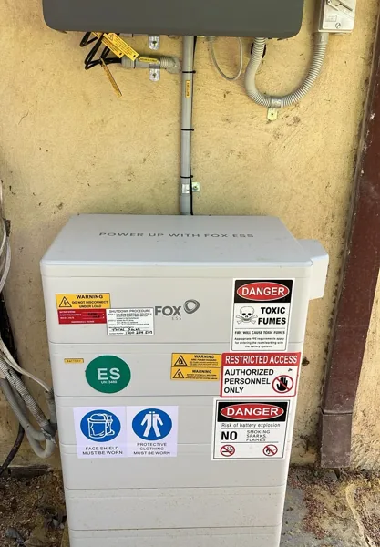 FoxESS battery installation in Parkerville, WA